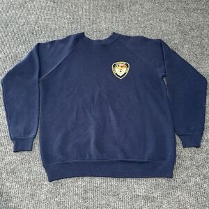 Hanes Navy Blue Sweatshirt with Logo